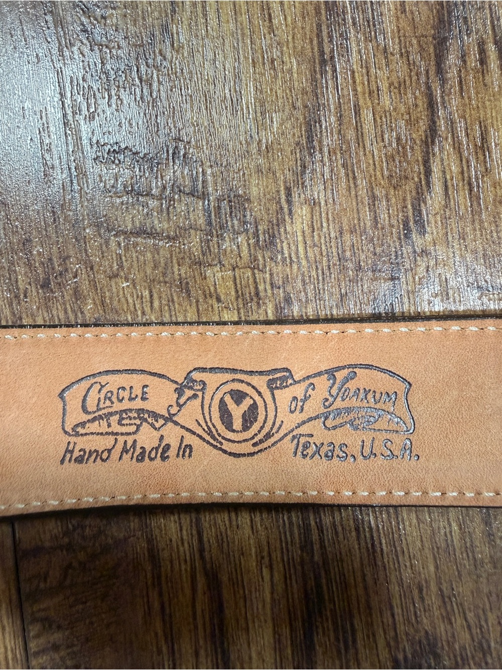 Circle Y Handmade Leather Belt Size 30 Black Suede Western Cowboy Belt